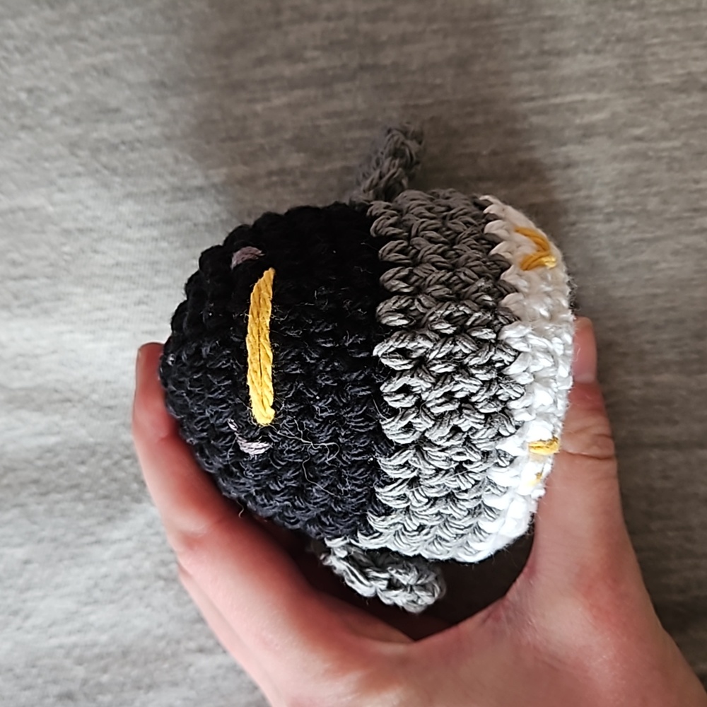 Crochet Dark-eyed Junco 100% Cotton